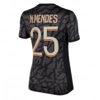 Paris Saint-Germain Nuno Mendes #25 Tretí Ženy futbalový dres 2023-24 Krátky Rukáv